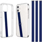 TEAMOLA 3pcs Silicone Phone Grip Holder Strap for iPhone 17/17 Pro/16/16 Pro & Samsung Galaxy S25/S24/S23 - Anti-Slip Finger Loop for Case, Universal Phone Loops for Back of Cell Phones(230, 3 Navy)