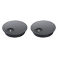 2 Pack Desk Grommet 2-1/8 Inch 53mm, Zinc Alloy Computer Desk Wire Hole Cover, Office Desktop Cord Cable Hole Metal Ring, Black
