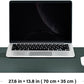 Cork Desk Mat - Dual-Sided Desk Pad for Office and Home - Desk Organization and Accessories - Ideal for Large Mouse Pad and Desk Mats on Top of Desks(Dark Green,27.6"x 13.8")