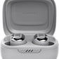 JBL Live Free 2 - True Wireless Noise Cancelling Earbuds, Up to 35hrs of Playtime, 6 mics for Perfect Calls with Zero Noise, IPX5 Waterproof, Oval Tubes for Better Comfort, Isolation, & bass (Silver)