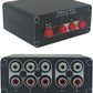 3 in 2 Out RCA Stereo Audio Switch Input Signal Source Switcher Selector Splitter Box -RC32