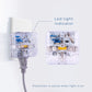 Clamper 3-Outlet Surge Protector 1800 Joules, 1875W, for TV, PC, Xbox, PS5, Refrigerators and Other Appliances (Compact Wall Surge Protector), iCLAMPER Power 3, 2-Pack Clear