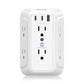 Surge Protector Outlet Extender, VINTAR 6 Outlet Splitter with 3 USB Charging Ports (2 USB C Ports), 900J Multi Plug Outlet Power Strip, 3-Sided USB Wall Charger for Home Office Dorm Room Essentials