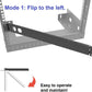 1U Hinged Rack Panel 2D XLR HDMI Audio Rack Mount Panel for 19 inches Rack Mount (2D)