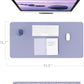 YSAGi Non-Slip Leather Desk Pad, Waterproof Laptop Computer Desk Keyboard Mat, Table Protector Blotter Mat, Large Mouse Pad for Office/Work/Home/Decor(Lavender, 31.5" x 15.7")