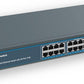 24 Port Gigabit Ethernet PoE Switch with 2 Uplink Gigabit Port & 2 SFP Port, YuanLey Unmanaged 24 Port PoE+ Network Switch, Rackmout, Build in 400W Power, Support 802.3af/at, Plug and Play