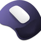 ITNRSIIET Ergonomic Mouse Pad, Cushioned Gel Wrist Rest, Non-Slip Base, Smooth Surface, Compatible with All Mice for Office & Gaming, Desk Accessory, 9.5 x 8.2 inch, Violet Gradient
