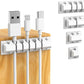 ELII 327PCS White Cable Management Kit 4 Cable Cable Sleeves, 65 Cable Clips with 13Cord Holders,20+5Roll Cable Organizer Straps,200 Fastening Cable Ties,20 Cable Zip Tie Mounts for Computer (White)