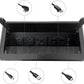 ZESHAN Cable Cubby Conference Table Power Box with 45 Degree Angle Convenient Plug-in Socket, Power Fully Enclosed Bottom Box Power Socket, USB, HDMI, RJ45