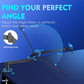 Low Profile Mic Arm 15cm Extra Riser Adjustable Mic Boom Arm Metal Desk Mounted Microphone Stand Cable Management Flexible Microphone Holder for Podcast Streaming Gaming Desktop