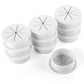 HYCC 10 Pack 2 Inch Flexible Desk Grommet,Organize Wires and Cables on Office Equipment, Computer Components, Entertainment Systems Effectively - Color: White
