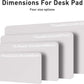 Aothia Large PU Leather Desk Pad Protector – Non-Slip Mouse Pad & Writing Mat for Office/Home, Waterproof, Easy to Clean (36" x 17", Pale Lavender White)