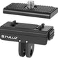 PULUZ Quick Release Mount for Insta360 Ace/Ace Pro / X4, Magnetic Camera Quick Release Tripod Mount Metal Connection Plate Adapter Accessories Kits