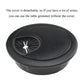 HAHIYO 2Pcs 2Inch/50mm Black Zinc Alloy Desk Grommet Wire Grommet Cable Management Cord Hole Cover Desk Wire Hole Insert Wire Organizer for Computer Office Home School Equipment Systems