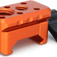 NATO Clamp Adapter,NATO Rail Lock Clamp Mount Quick Release with 1/4" 3/8" ARRI Thread for Camera Cage Handle Monitor LED Light Microphone Cold Shoe Magic Arm (Orange)