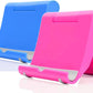 Cell Phone Stand for Desk 2 Pack Mobile Phone Holders Desktop Tablet Stand, Foldable Phone Dock Universal Adjustable Tablet Stand for Desk Compatible with Cell Phone Support (Blue+Pink)