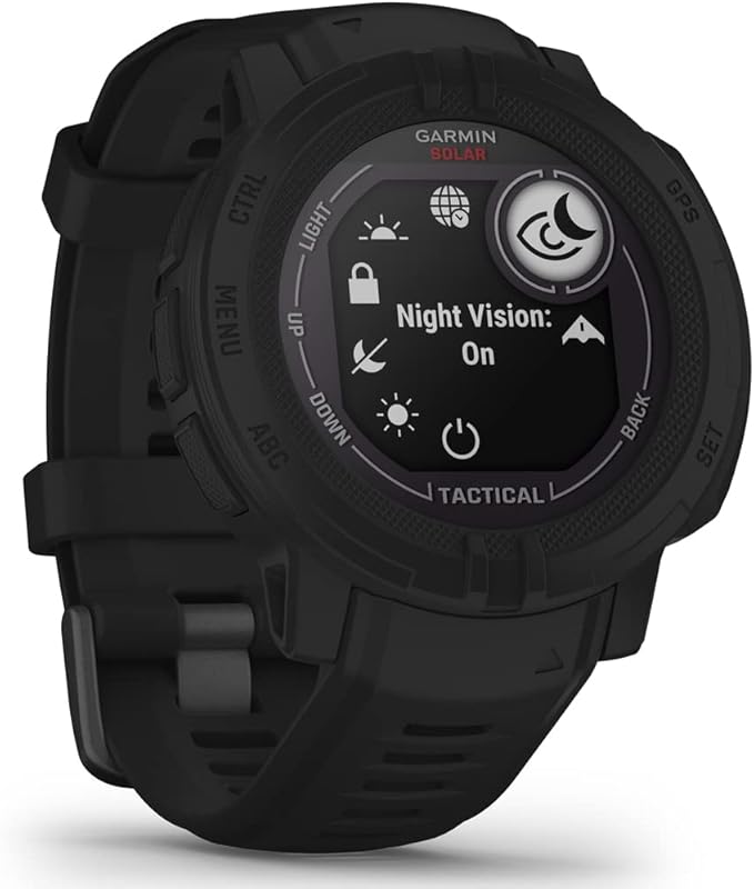 Garmin 010-02627-13 Instinct 2 Solar Smartwatch Tactical Edition Black Bundle with Premium 2YR CPS Enhanced Protection Pack