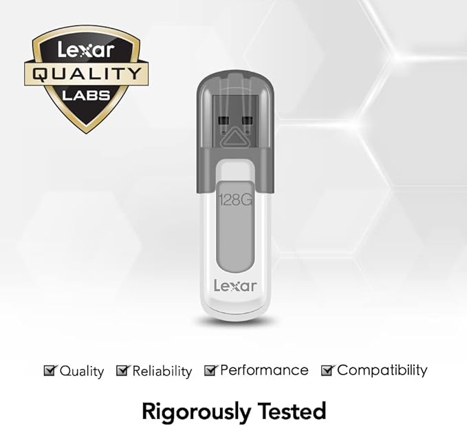 Lexar 32GB 3-Pack JumpDrive V100 USB 3.2 Gen 1 Flash Drive for Storage Expansion and Backup, Up To 100MB/s Read, Gray, Pink, Blue (LJDV100032G-B3NNU)