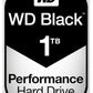 WD_BLACK Western Digital 1TB WD Black Performance Internal Hard Drive HDD - 7200 RPM, SATA 6 Gb/s, 64 MB Cache, 3.5" - WD1003FZEX