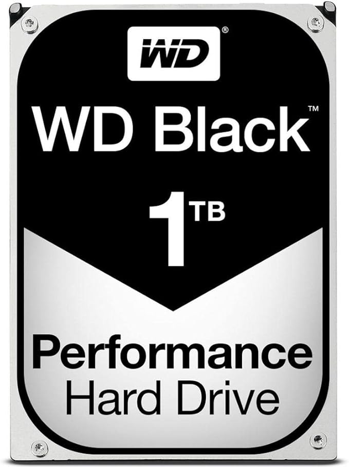 WD_BLACK Western Digital 1TB WD Black Performance Internal Hard Drive HDD - 7200 RPM, SATA 6 Gb/s, 64 MB Cache, 3.5" - WD1003FZEX