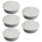5 Pcs Desk Grommet 2-1/16" / 53 mm, Desk Cord Hole Cover, Cable Grommet ABS Plastic, Desk Hole Grommet for Home & Office Pc, Detachable Adjustable Cable Cord Organizer-Light Grey