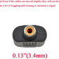 Hahiyo 3 RCA F-2x3.4 RCA F Stereo Plug Interconnect Audio One Male 3.4mm(1/8inch) Two Male 3mm(1/8inch) Adapter Splitter Good Signal Sound Snap Tight Not Wobble for Headphone Guitar Black 2pcs
