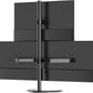 WALI Triple Monitor Stand, Free Standing Three Monitor Desk Mount Fully Adjustable, Fits 3 Screens up to 27 inch, 22 lbs Weight Capacity per Arm (MF003S), Black