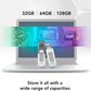 Lexar 32GB 3-Pack JumpDrive V100 USB 3.2 Gen 1 Flash Drive for Storage Expansion and Backup, Up To 100MB/s Read, Gray, Pink, Blue (LJDV100032G-B3NNU)