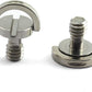 HJ Garden 2pcs 1/4-20 Thread D-Ring Stainless Steel Camera Fixing Screws for Camera Tripod Monopod QR Plate,D Shaft Quick Release Plate Mounting Screw 10mm Length