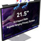 Magnetic Computer Privacy Screen Filter 21.5 Inch, Removable Hanging Aluminum Alloy Privacy Shield for 16:9 Widescreen Monitor, Anti Spy Anti Scratch Anti Glare Blue Light Screen Guard