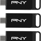 128GB Elite Type-C USB 3.2 Flash Drive – Up to 120MB/s Read, Up to 10x Faster Write Than USB 2.0, Reliable Design, Durable & Portable for Everyday Store & Share, Type-C Connector, 3-Pack