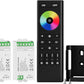 BTF-LIGHTING 2.4GHz Wireless RF Remote RC03RFB &2PCS C04RF Tuya Controller Kit 4 Zones Group Control 5050SMD FCOB COB PWM RGBW (+ R G B W) 5pin LED Strip DC5V DC12V DC24V