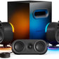SteelSeries Arena 9 Illuminated 5.1 Desktop Gaming Speakers – 5.1 USB Surround Sound – Wireless Rear Speakers – 2-Way Speaker Design – Subwoofer – RGB Light, Bluetooth – PC, PlayStation, Mobile, Mac