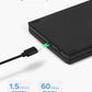 DeLUX Foldable Bluetooth Keyboard, Wireless Portable Travel Keyboard with Stand Holder, Rechargeable Ultra Slim Mini Size, for iOS Android Windows Mac Smartphone Tablet (KF19)