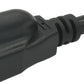 Y Splitter Extension Cord, 1.4FT 2 Way 1 to 2 Splitter Extension Cord, 3 Prong SJT 16AWG NEMA 5-15P to NEMA 5-15R x2, Male to Female Power Cord Cable Wire Extender Space Saver, 125V 13A 1625W, Black