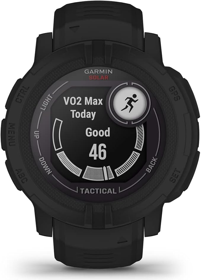 Garmin 010-02627-13 Instinct 2 Solar Smartwatch Tactical Edition Black Bundle with Premium 2YR CPS Enhanced Protection Pack