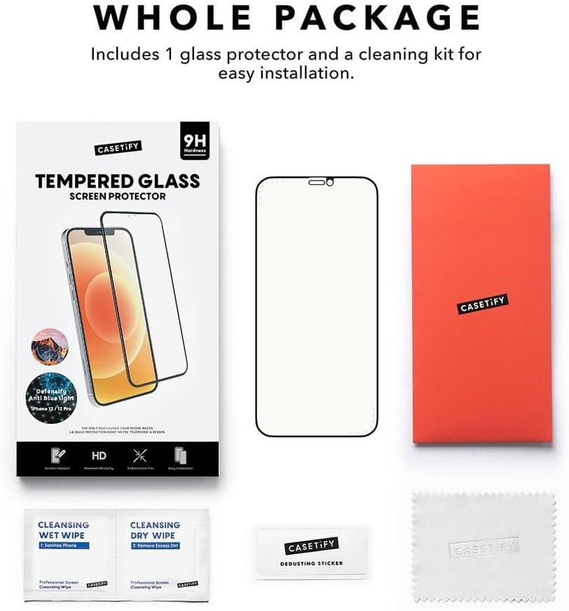 CASETiFY Impact Anti-Blue Light Screen Protector [Tempered Glass] for iPhone 14 Pro Max