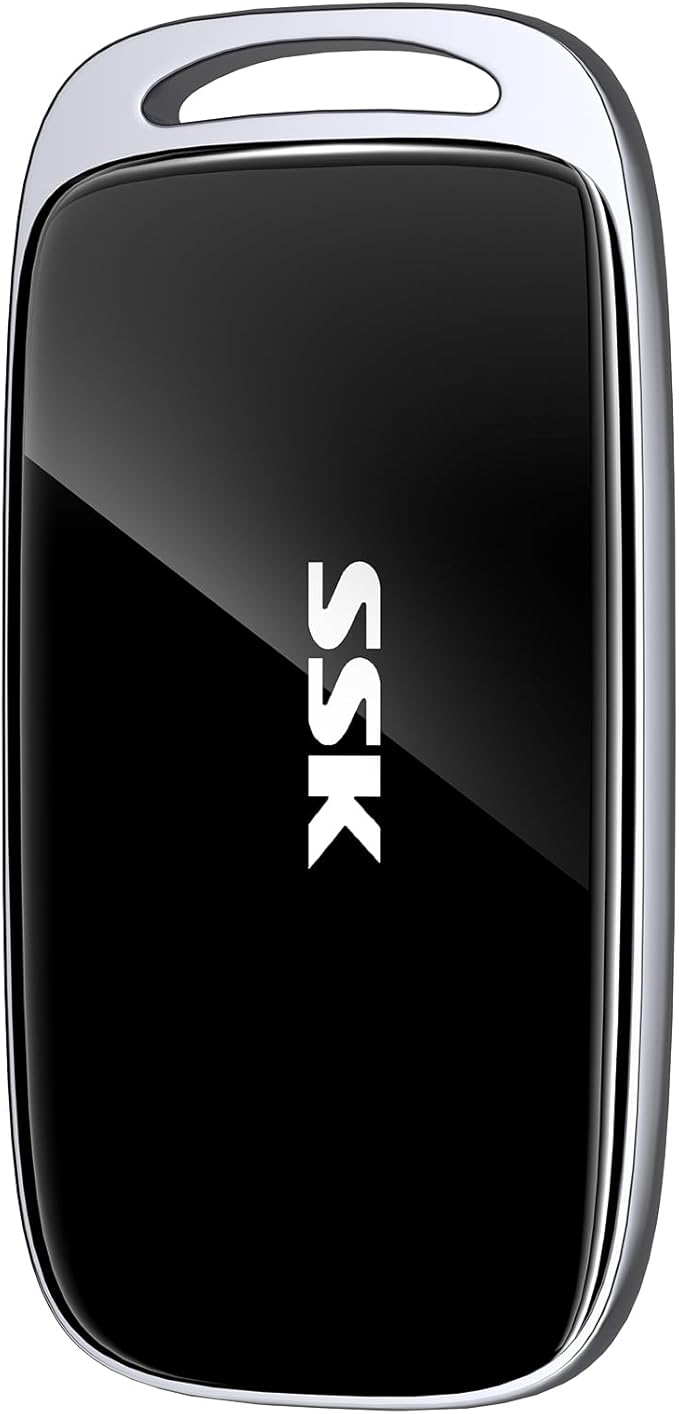 SSK 8TB SSD External Hard Drive, Portable SSD Drive up to 2000 MB/s, USB 3.2 Gen2X2 External Solid State Drives for iPhone 15/16 PRO、Mac、Phone OTG、Laptops with LED Indicator