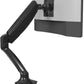 FlexiSpot Single Monitor Stand for Desk Adjustable Spring Vesa Monitor Mount with C Clamp for 10 to 27 Inch Computer Screens Heavy Duty Monitor Arm Hold up to 3.3 to 11lbs, Black