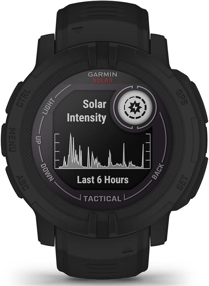 Garmin 010-02627-13 Instinct 2 Solar Smartwatch Tactical Edition Black Bundle with Premium 2YR CPS Enhanced Protection Pack