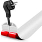 Floor Cord Cover Self Adhesive Cord Hider,3.3FT Cable Management, Extension Strip Protector for Wires, Prevent Cable Trips for Offices, Gyms, Exhibitions Cavity:0.39"(W) x 0.27"(H) White