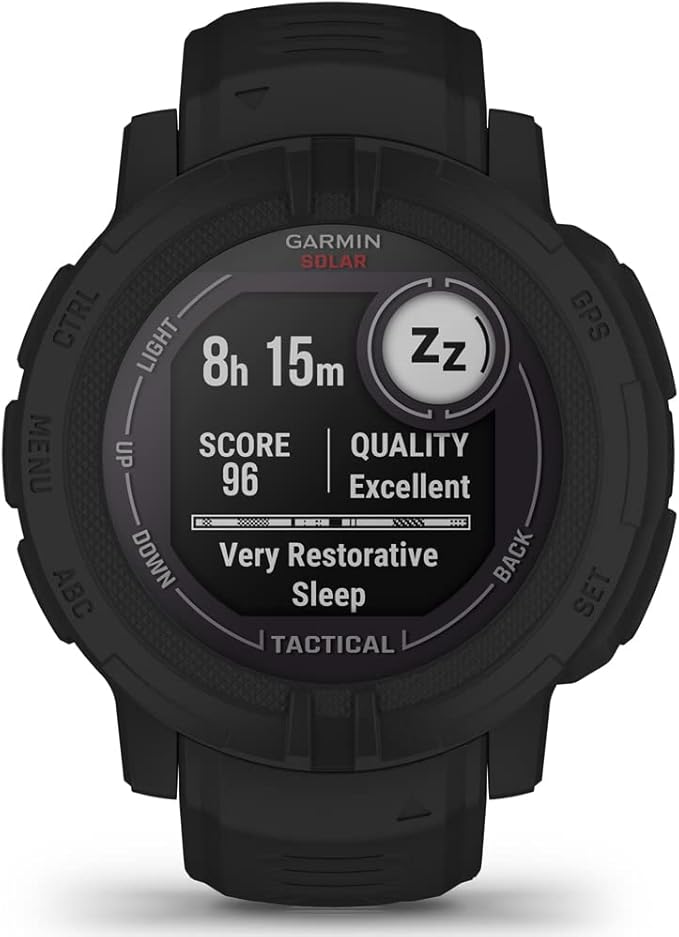 Garmin 010-02627-13 Instinct 2 Solar Smartwatch Tactical Edition Black Bundle with Premium 2YR CPS Enhanced Protection Pack