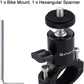 PULUZ Camera Handlebar Mount for Gopro Bike Motorcycle Mount, Aluminum Bicycle Camera Adapter Mount Holder for GoPro Hero 12/11/10/9/8/7 All Model/DJI OSMO Action Camera Accessories