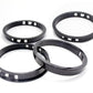 3-9/16"(90mm) Black Snap-in Knockout Insulating Bushing Grommets, Plastic Cable Hole Grommets for Wiring, Round Nylon Snap in Locking Electrical Wire Cord Hose Tubing Bushings Grommets, 4pcs