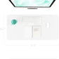 YSAGi Non-Slip Leather Desk Pad, Waterproof Laptop Computer Desk Keyboard Mat, Table Protector Blotter Mat, Large Mouse Pad for Office/Work/Home/Decor(White, 31.5" x 15.7")