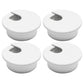 Desk Grommet 1-1/2" (38 mm), Desk Cord Hole Cover, Cable Grommet ABS Plastic, Desk Hole Grommet for Office and Home Table Cable, Detachable Cable Cord Organizer (White 4 Pcs)