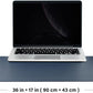 Cork Desk Mat - Dual-Sided Desk Pad for Office and Home - Desk Organization and Accessories - Ideal for Large Mouse Pad and Desk Mats on Top of Desks(Dark Blue,90cmx 43cm)