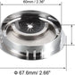 uxcell Cable Hole Cover, 2.4Inch/60mm Zinc Alloy Desk Wire Cord Cable Grommets Hole Cover for Office PC Desk Cable Cord Organizer, 4Pcs Bright Silver