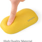 UnivoColors Design-Wave Wrist Rest, Artificial Sheepskin+Memory Foam+Ergonomic+Anti-Slip Gel, Resilience Support During Work and Gaming,Mouse Accessory,Yellow,N