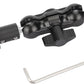 CAMVATE Mini Ball Head Mount Microphone Clamp with 5/8"-27 Male and Female Adapter - 3303